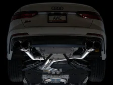 Track Edition Exhaust for Audi C8 S6/S7 - 4.5" Diamond Black Tips image 14