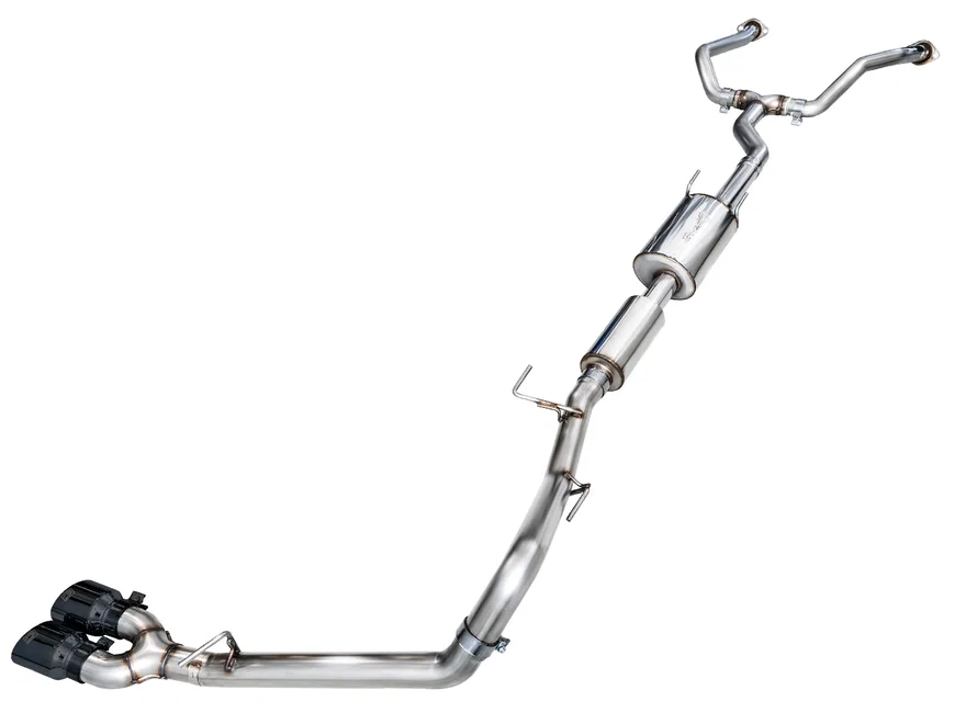 0FG Exhaust for 3rd Gen Toyota Tundra - Dual Diamond Black Tips