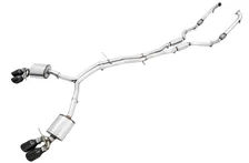 Touring Edition Exhaust for Audi B9 S5 Coupe - Resonated - 4" Diamond Black Tips image 1