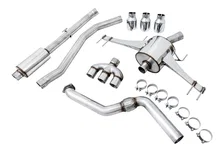 Touring Edition Exhaust for FK8 Civic Type R (includes Front Pipe and DualPhase Mid Pipe) - Triple Chrome Silver Tips image 2