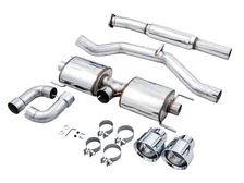 Touring Edition Exhaust for Subaru BRZ / Toyota GR86 / Toyota 86 / Scion FR-S - 5" Chrome Silver Tips image 5