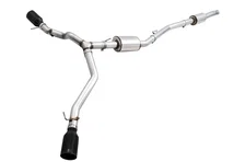 Tread Edition Catback Dual Exhaust for Jeep JT 3.6L - Diamond Black Tips image 1