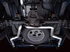 0FG Dual Split Rear Exhaust for '21+ Ford F-150 - 5" Diamond Black Tips image 10