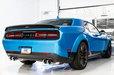 Track Edition Exhaust for 15+ Challenger 6.4 / 6.2 SC - Chrome Silver Quad Tips image 8
