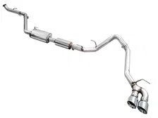 0FG Exhaust for 4th Gen Toyota Tacoma - Dual Chrome Silver Tips image 1
