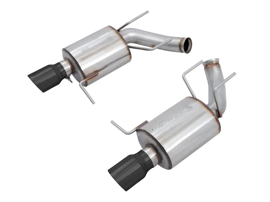 Touring Edition Axleback Exhaust for the S197 Ford Mustang GT - Diamond Black Tips