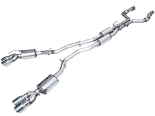 Touring Edition Exhaust for Ford Explorer ST - Chrome Silver Tips image 1