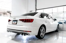 SwitchPath™ Exhaust for Audi B9 S5 Sportback - 4" Diamond Black Tips image 5