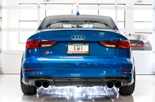 Track Edition Exhaust for Audi 8V S3 - 4" Chrome Silver Tips image 5