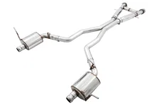 Touring Edition Exhaust for Jeep Grand Cherokee SRT - Chrome Silver Tips image 4