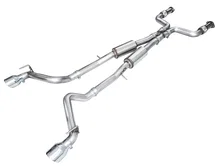 Track Edition Exhaust for Nissan Z - Chrome Silver Tips image 1
