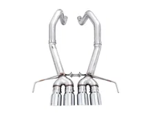 Track Edition Axleback Exhaust for C7 Corvette - 4.5" Chrome Silver Tips image 4