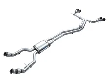 Track Edition Exhaust for Audi C8 S6/S7 - 4.5" Diamond Black Tips image 4