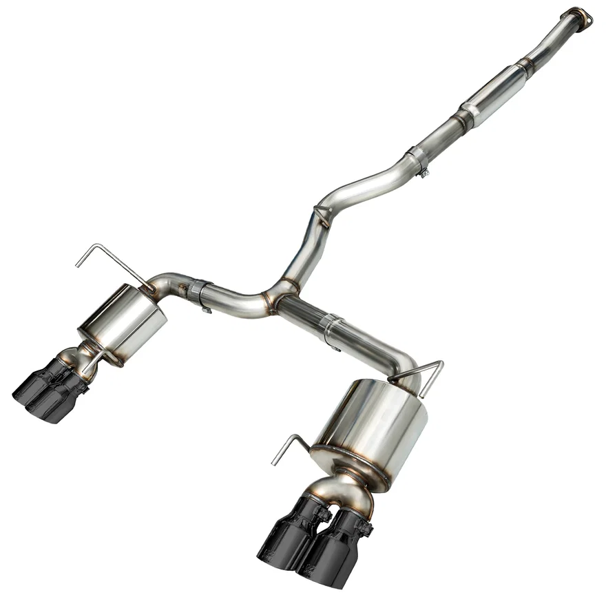 Touring Edition Exhaust for 2015+ VA WRX Sedan - 4" Diamond Black Quad Tips