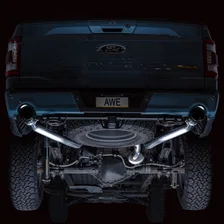 0FG Non-Resonated Catback for '21+ Ford F-150 (With Bumper Cutouts) - 5" Diamond Black Tips image 18