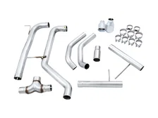 Track Edition Exhaust - Non-Resonated - for MK7 Jetta GLI w/ Stock Downpipe - Chrome Silver Tips image 6