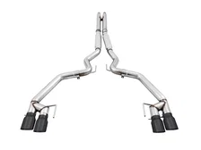Track Edition Cat-back Exhaust for the '18-'23 S550 Mustang GT - Quad Diamond Black Tips image 2