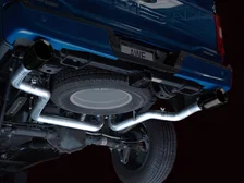 0FG Dual Split Rear Exhaust for '21+ Ford F-150 - 5" Diamond Black Tips image 9