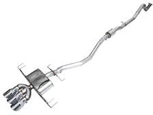 Touring Edition Exhaust for DE5 Integra Type-S - Triple Chrome Silver Tips image 1