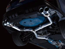 Track Edition Catback Exhaust for VB Subaru WRX - 4" Chrome Silver Tips image 6