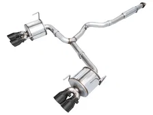 Touring Edition Catback Exhaust for VB Subaru WRX - 4" Diamond Black Tips image 1