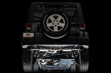 Tread Edition Axleback Dual Exhaust for Jeep JK/JKU 3.6L - Diamond Black Tips image 7