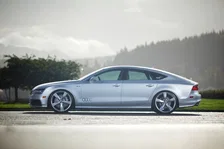 Touring Edition Exhaust for Audi C7 A7 3.0T - 4" Diamond Black Tips image 7