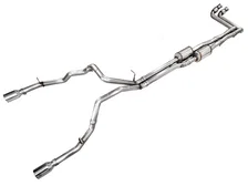 0FG Catback Exhaust for 2025+ RAM 1500 3.0TT Standard and High Output - 5” Chrome Silver Tips image 1