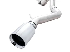 0FG Catback Exhaust for Ford Bronco with BashGuard™ - Single 5" Chrome Silver Tip image 5