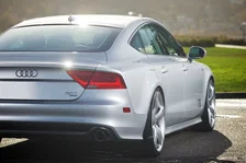 Touring Edition Exhaust for Audi C7 A7 3.0T - 4" Diamond Black Tips image 6