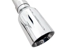 0FG Dual Split Rear Exhaust for '21+ Ford F-150 - 5" Chrome Silver Tips image 3