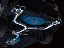 Track Edition Catback Exhaust for VB Subaru WRX - 4" Chrome Silver Tips image 12