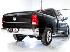 0FG Single Side Exit Catback Exhaust for 4th Gen RAM 1500 5.7L (without bumper cutouts) - Dual Diamond BlackTips image 4