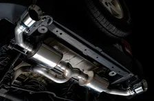 Tread Edition Axleback Dual Exhaust for Jeep JK/JKU 3.6L - Chrome Silver Tips image 12