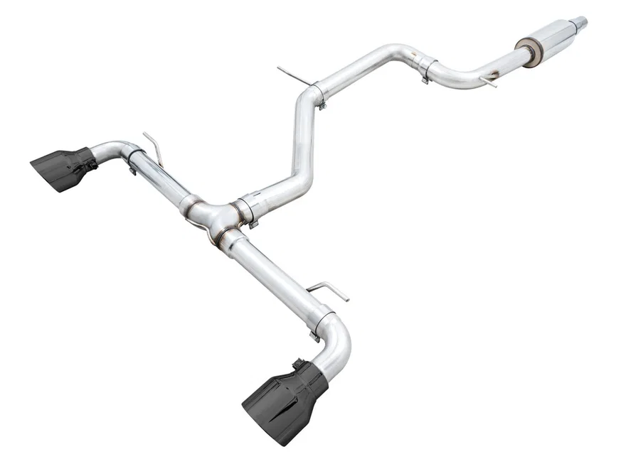 Track Edition Exhaust for VW MK8 GTI - Diamond Black Tips