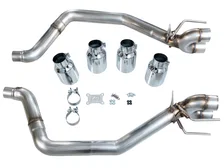 Track Edition Axleback Exhaust for '09-'13 C6 Chevrolet Corvette 6.2L - 4.5" Chrome Silver Tips image 5
