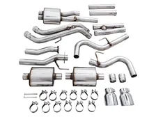0FG Exhaust with BashGuard for 3rd Gen Tacoma - Dual Chrome Silver Tips image 9