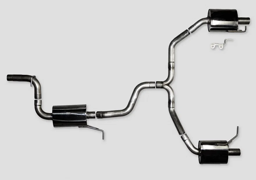 Touring Edition Exhaust for VW CC 2.0T - Dual Outlet - Diamond Black Tips