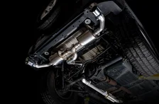 Tread Edition Axleback Dual Exhaust for Jeep JK/JKU 3.6L - Chrome Silver Tips image 8