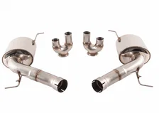 Touring Edition Axleback Exhaust for BMW F10 M5 - 4" Chrome Silver Tips image 1