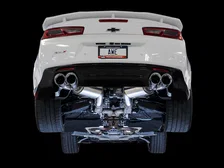 Touring Edition Axleback Exhaust for Gen6 Camaro SS/ZL1/LT1, Quad Outlet - 4.5" Chrome Silver Tips image 2