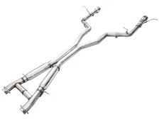 Track Edition Exhaust for Dodge Durango 6.4 / 6.2 SC - Chrome Silver Tips image 2