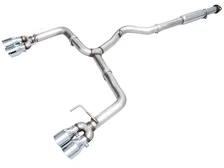 Track Edition Catback Exhaust for VB Subaru WRX - 4" Chrome Silver Tips image 1