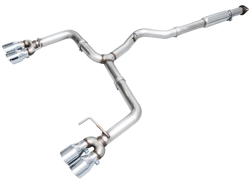 Track Edition Catback Exhaust for VB Subaru WRX - 4" Chrome Silver Tips