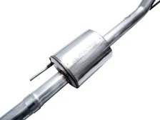 0FG Non-Resonated Catback for '21+ Ford F-150 (With Bumper Cutouts) - 5" Chrome Silver Tips image 4