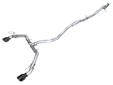 Track Edition Exhaust for FE1 Civic Si/DE4 Acura Integra - 5" Diamond Black Tips image 1