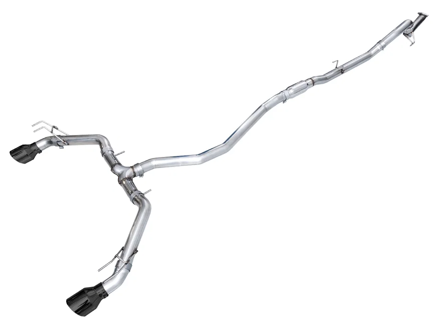Track Edition Exhaust for FE1 Civic Si/DE4 Acura Integra - 5" Diamond Black Tips