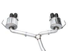 Touring Edition Catback Exhaust for VB Subaru WRX - 4" Diamond Black Tips image 4