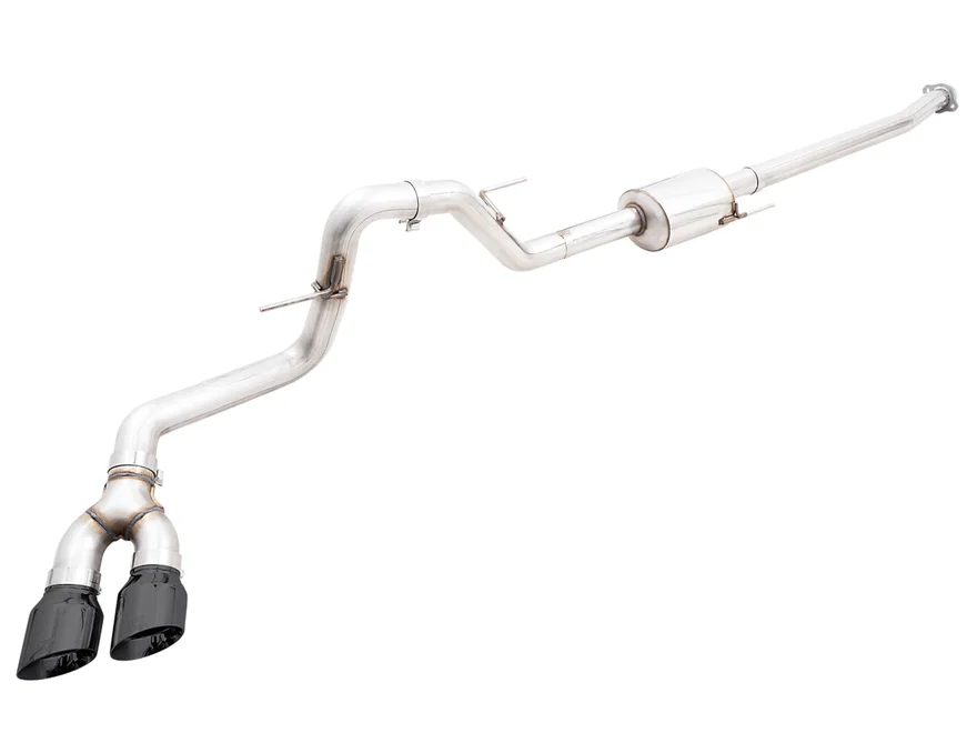 0FG Dual Side Exit Exhaust for '21+ Ford F-150 - 4.5" Diamond Black Tips