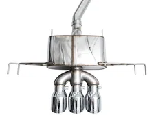 Touring Edition Exhaust for FL5 Civic Type R - Triple Chrome Silver Tips image 6